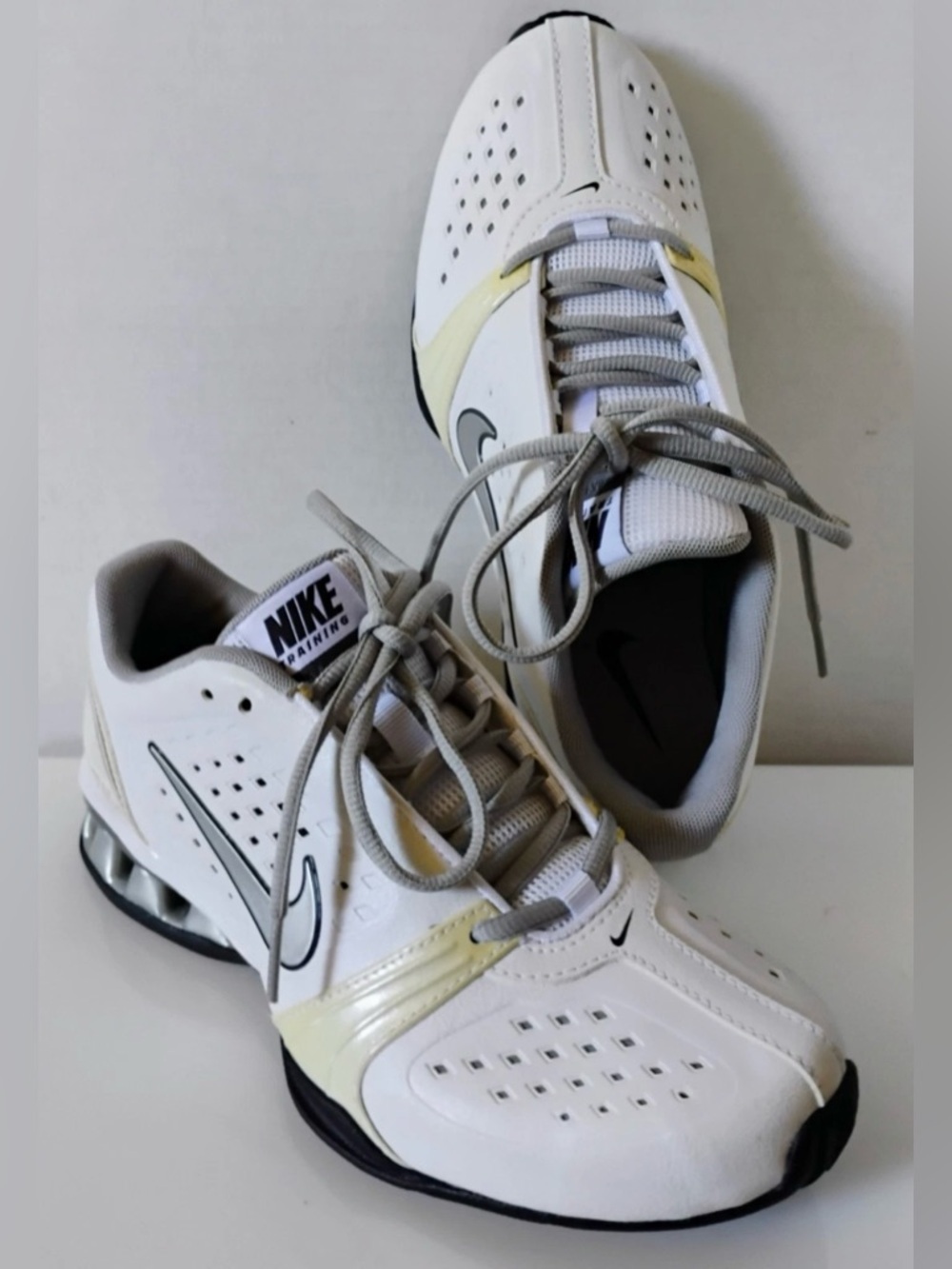 NIKE REAX ROCKSTAR Training/ Running Shoes White Metallic Silver, Women’s Sz 8.5